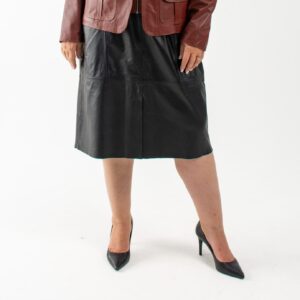 Saia Lia em Couro Pelica