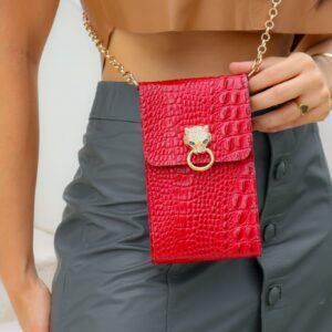 Mini Bag Porta Celular Touch Dolly vermelha